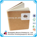 China hizo papel de kraft de bajo precio Cantante Sewing binding libro de libreta de tamaño pequeño